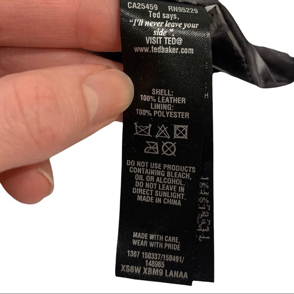 Ted Baker - Leather Floral Swirl Colorful Maroon Crossbody Purse Bag - Picture 7 of 7